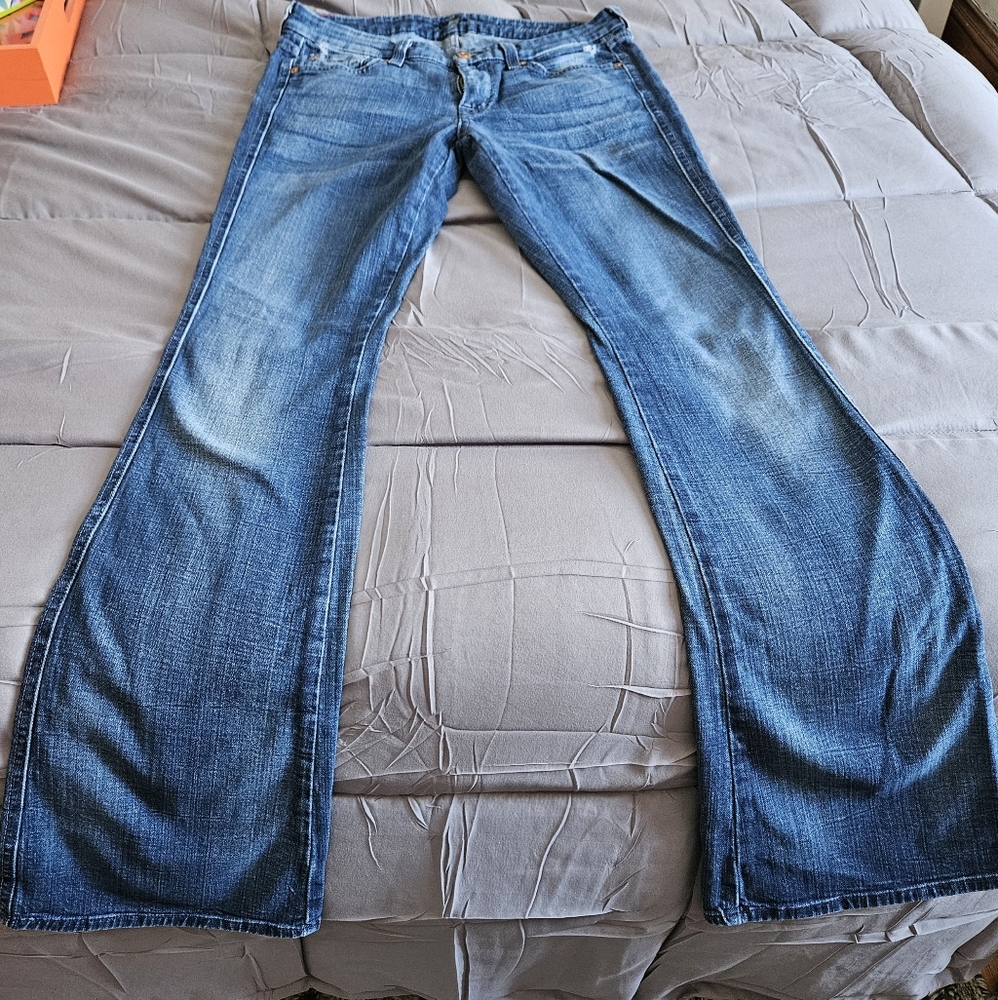 7 for all mankind Apocket flare leg jeans, size 27